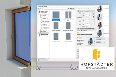 Hofstadter - Új Hofstädter nyílászáró könyvtár ARCHICAD-hez